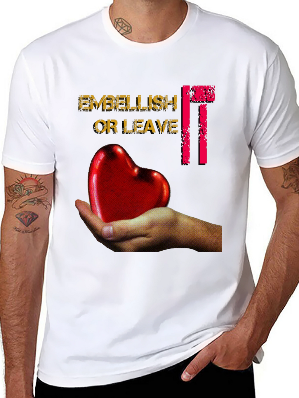 Embellish It Or Leave It Graphic T-Shirt