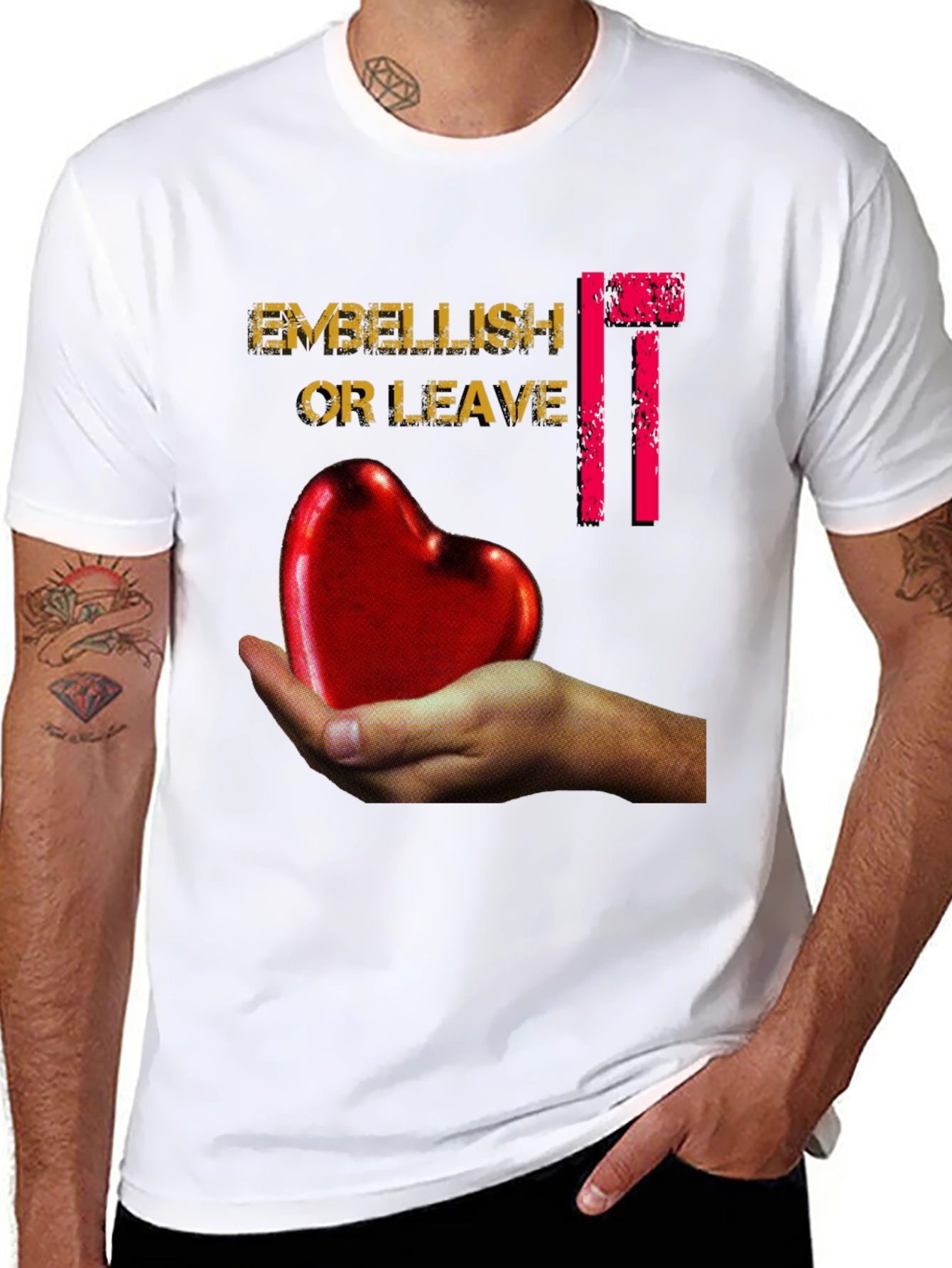 Embellish It Or Leave It Graphic T-Shirt