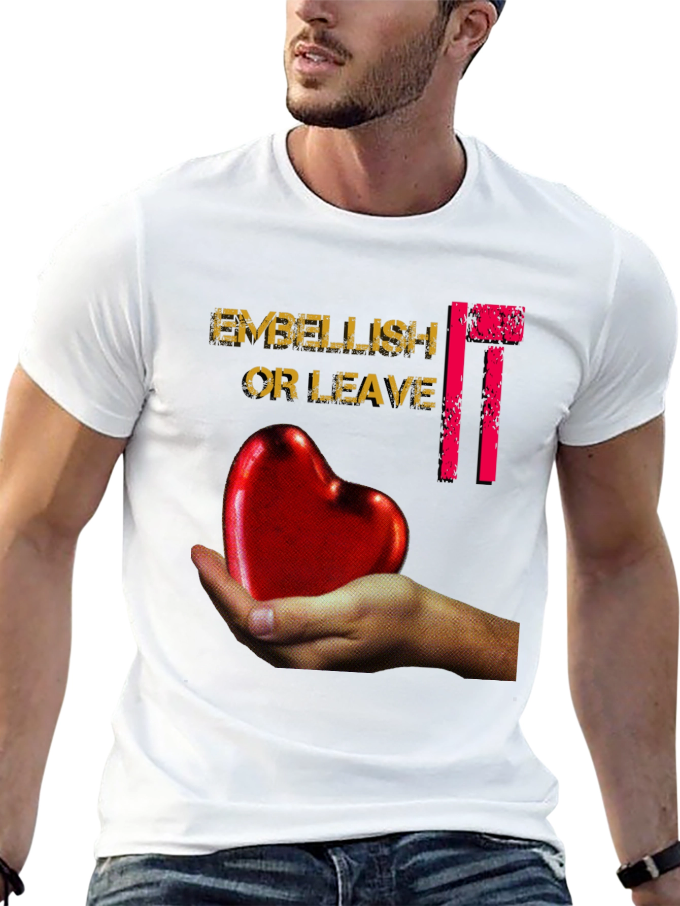 Embellish It Or Leave It Graphic T-Shirt