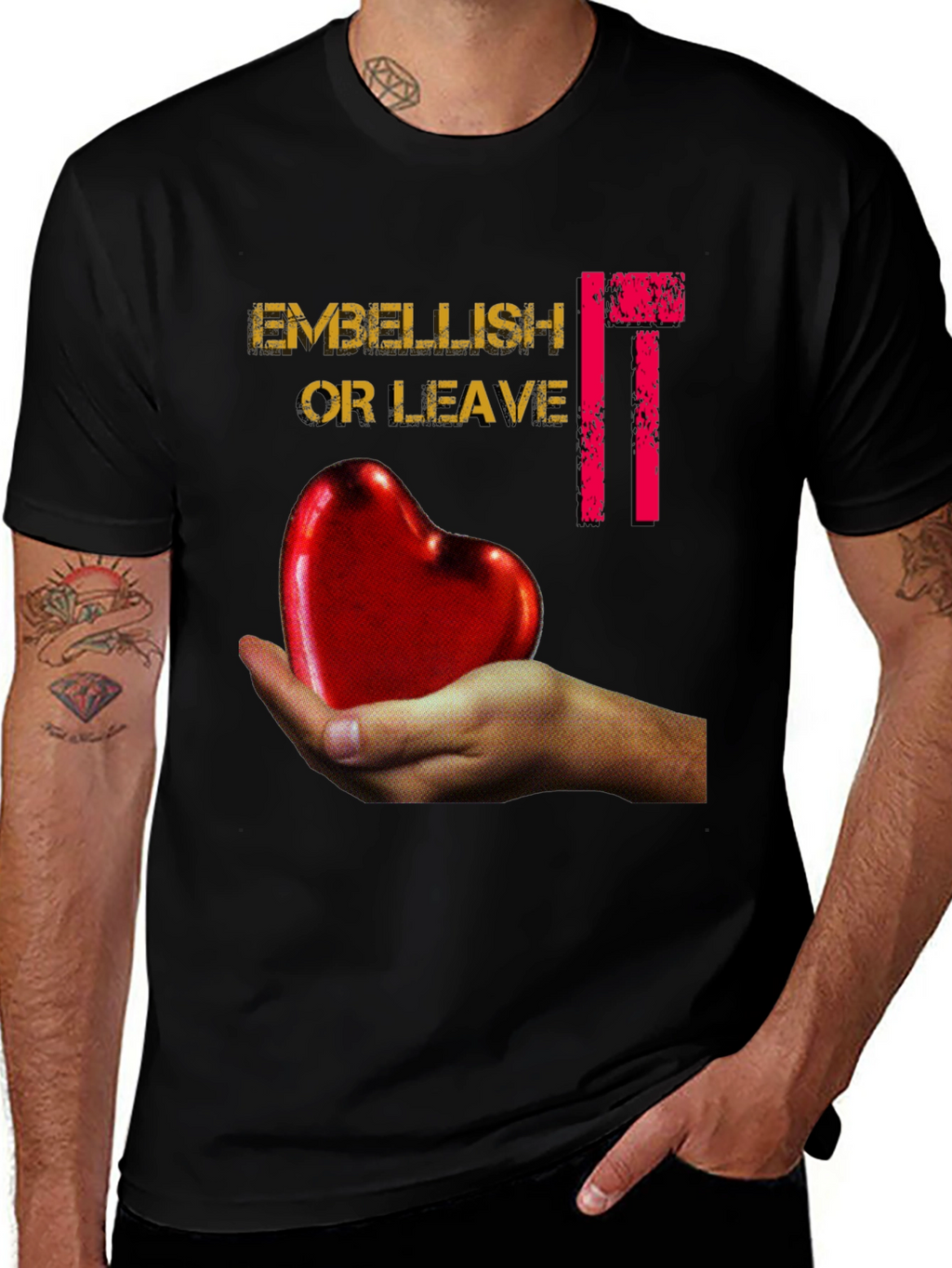 Embellish It Or Leave It Graphic T-Shirt