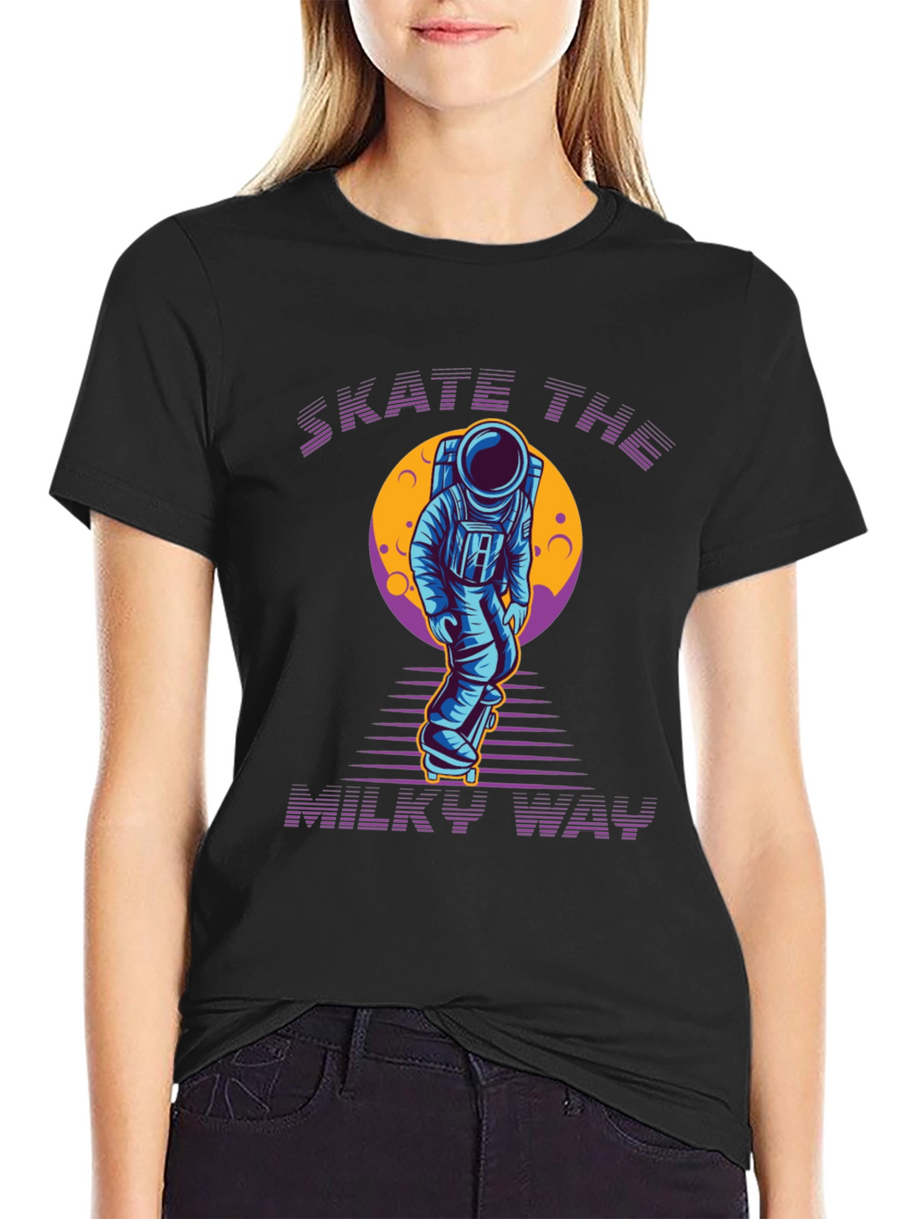 Skate the Milky Way Graphic Tee