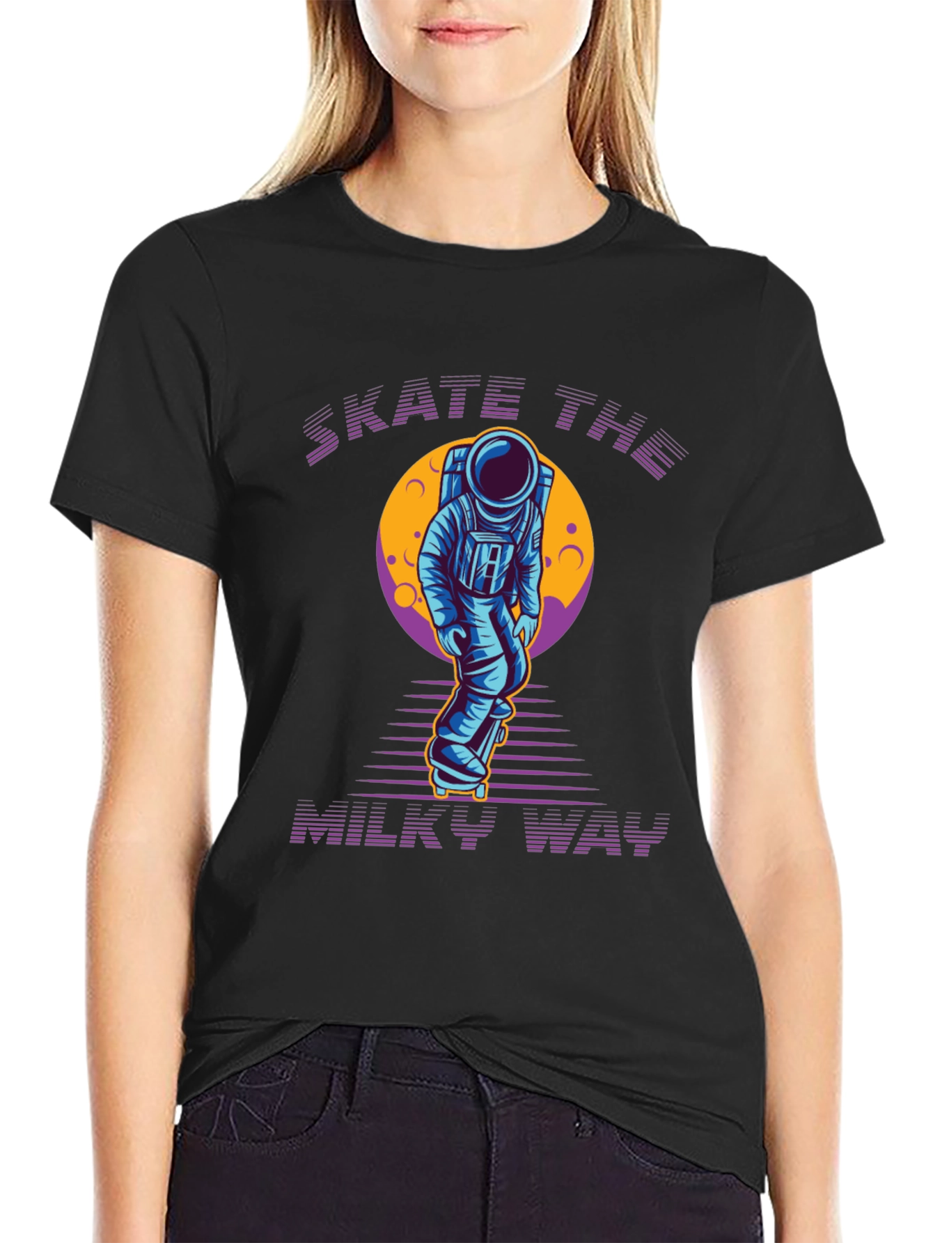Skate the Milky Way Graphic Tee