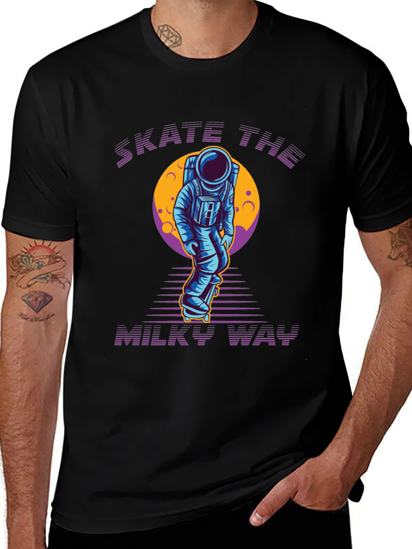 Skate the Milky Way Graphic Tee