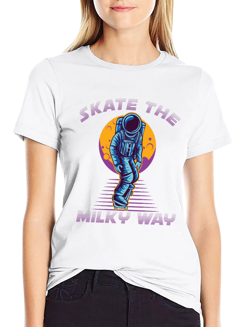 Skate the Milky Way Graphic Tee