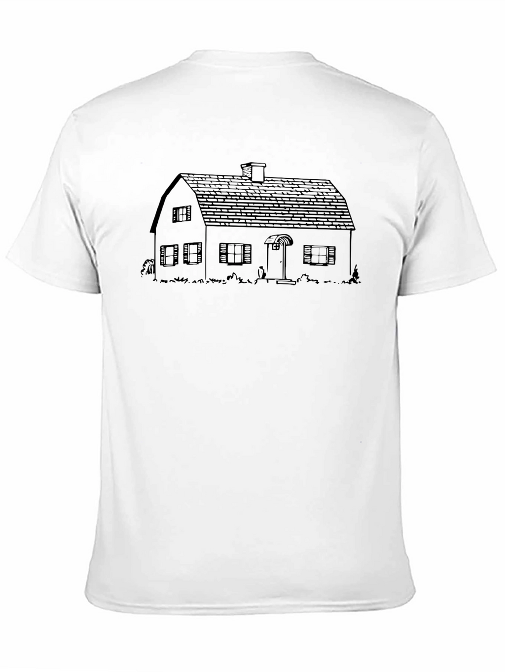 House Outline Graphic T-Shirt - Minimalist Design