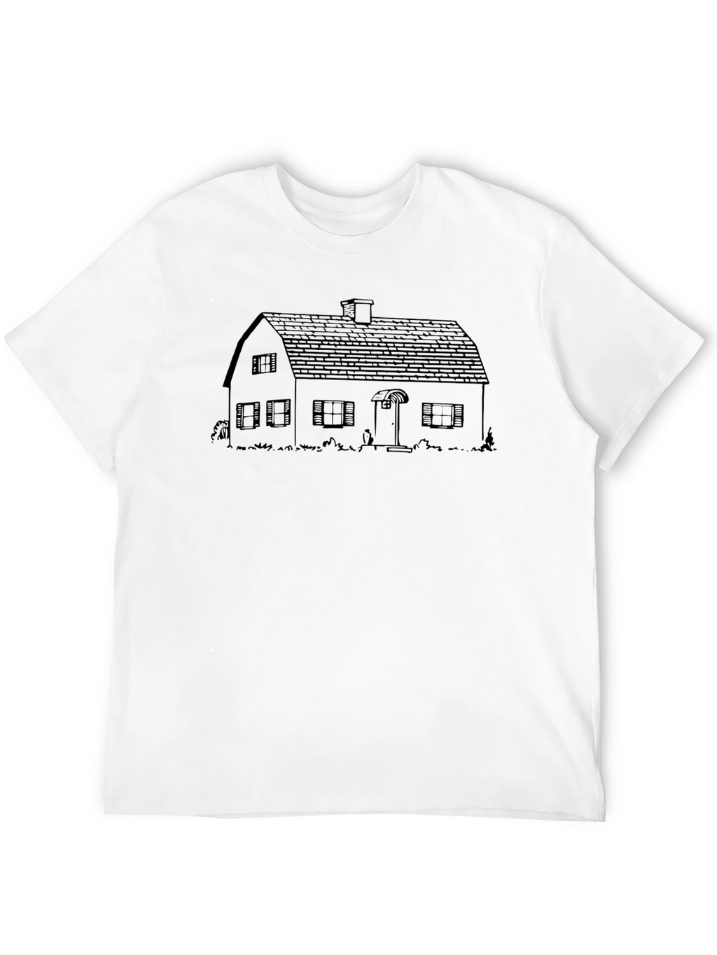 House Outline Graphic T-Shirt - Minimalist Design