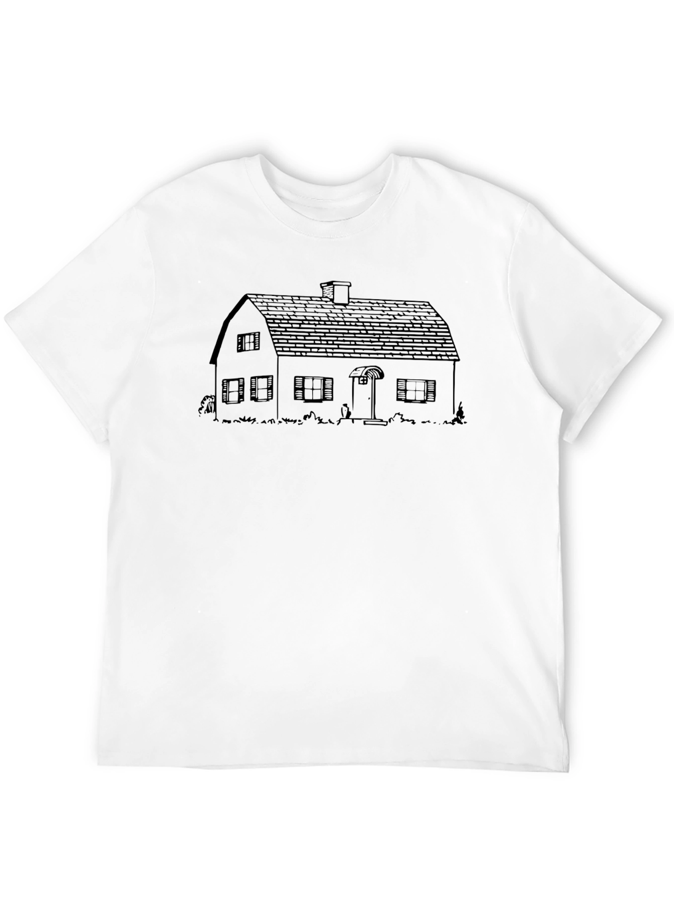 House Outline Graphic T-Shirt - Minimalist Design