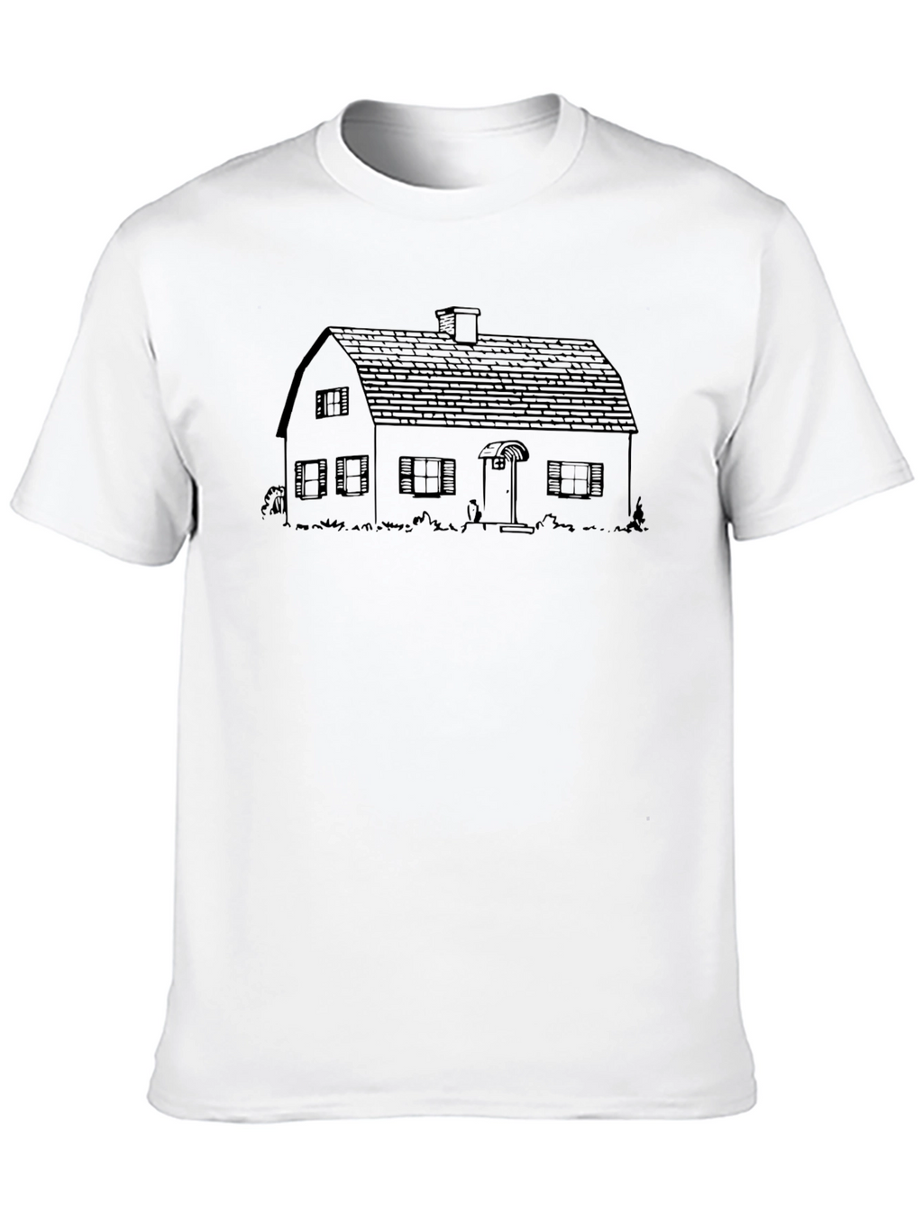 House Outline Graphic T-Shirt - Minimalist Design