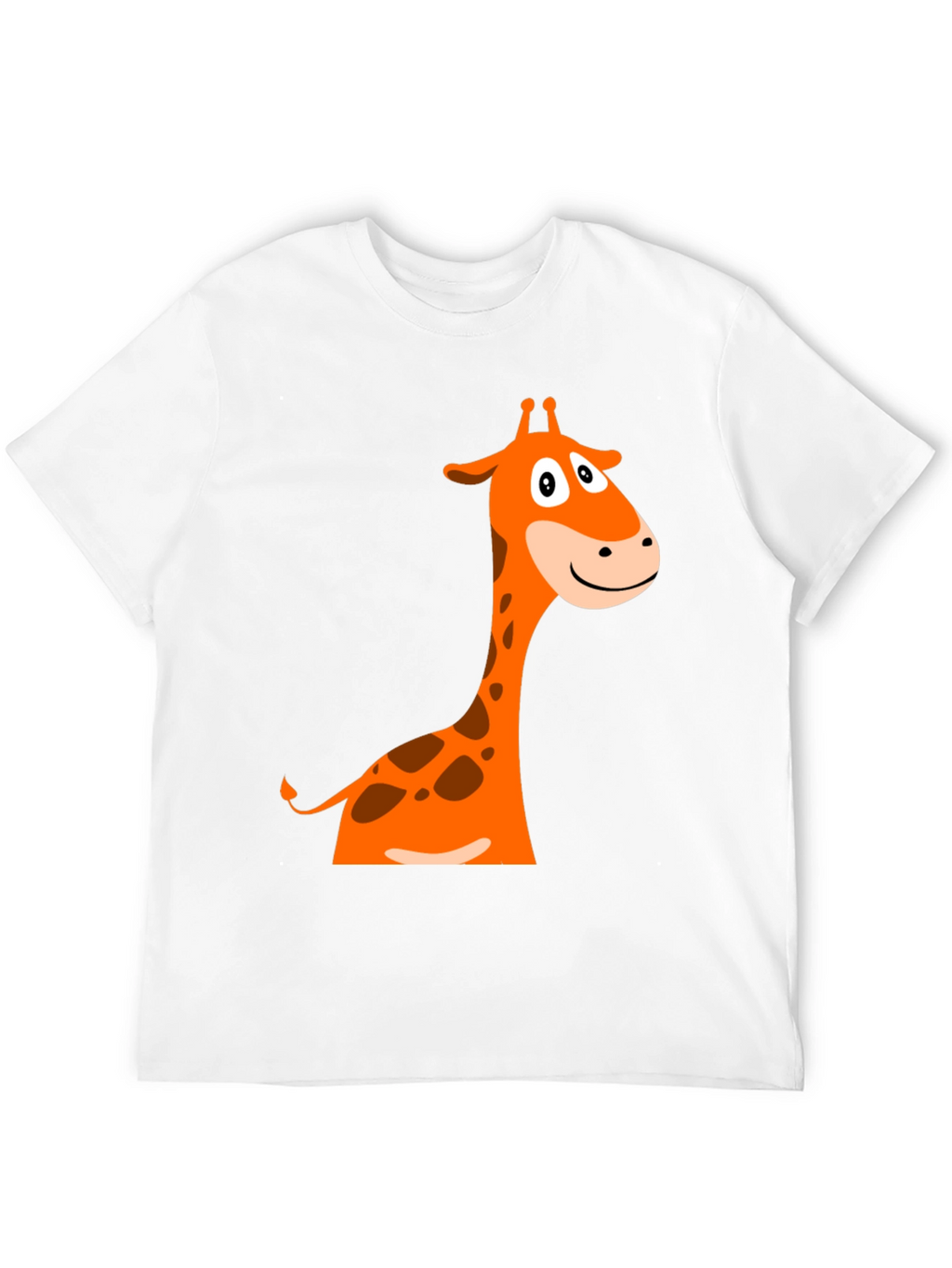 Giraffe Graphic Tee - Fun Cartoon Design