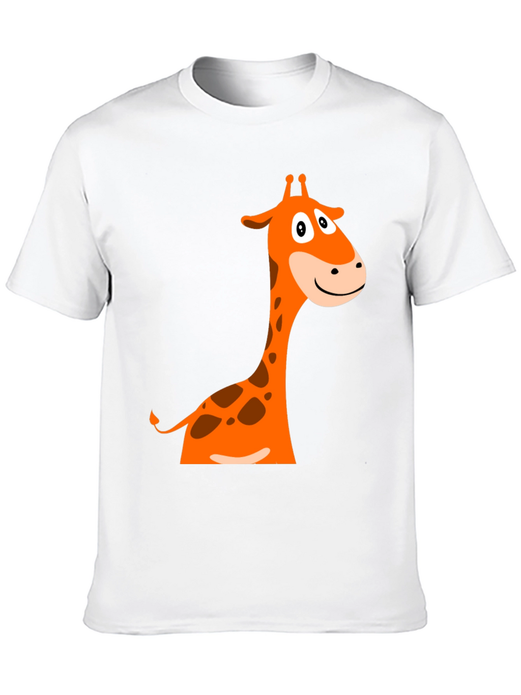 Giraffe Graphic Tee - Fun Cartoon Design