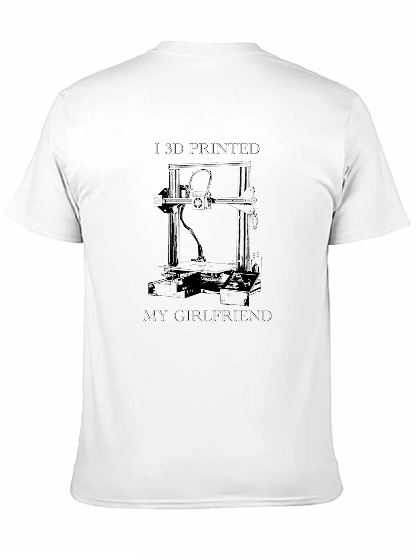 3D Printed Girlfriend Essential Cotton Tee For Daily Outfits – Unisex Style