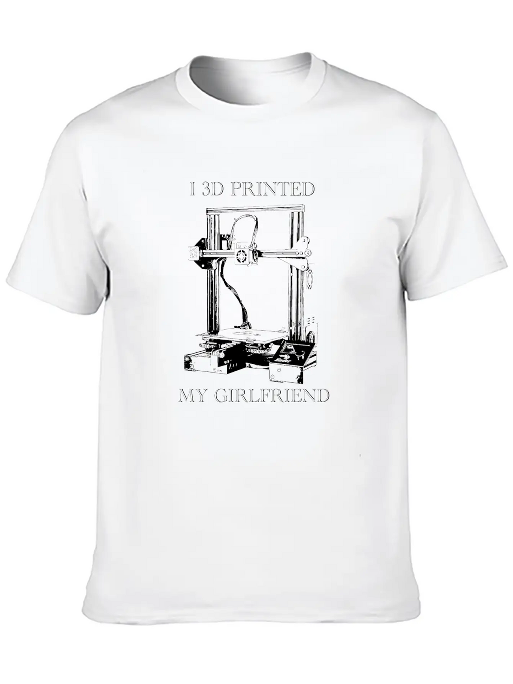 3D Printed Girlfriend Essential Cotton Tee For Daily Outfits – Unisex Style