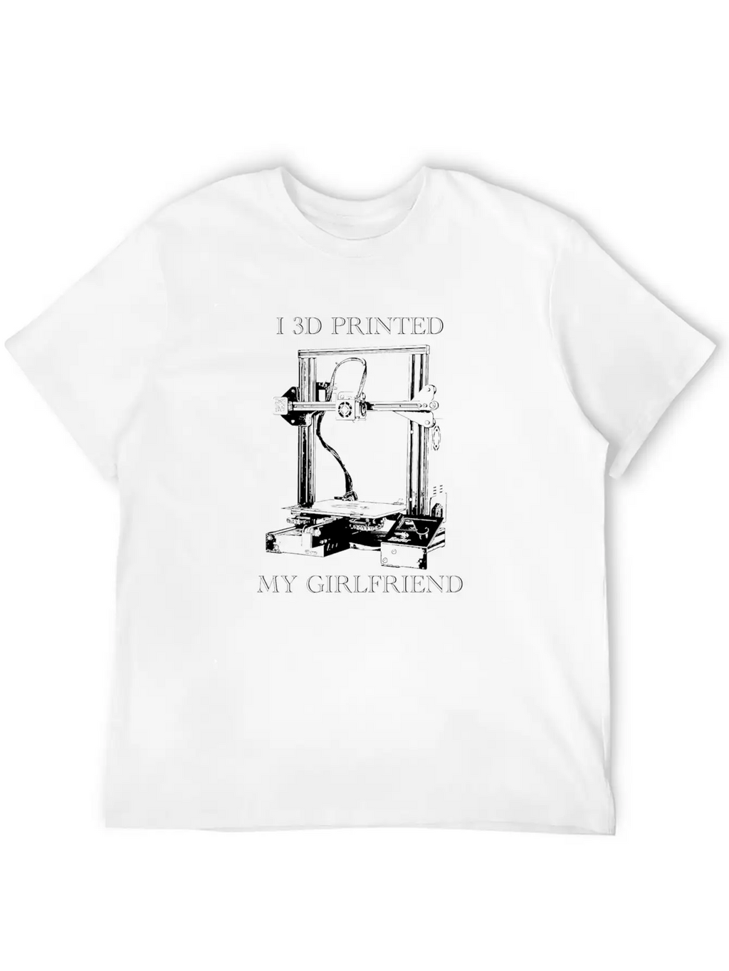 3D Printed Girlfriend Essential Cotton Tee For Daily Outfits – Unisex Style