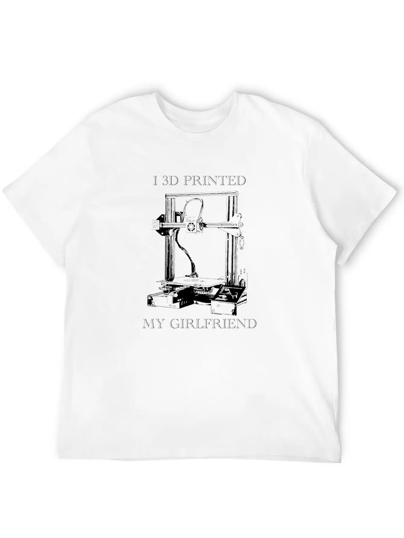 3D Printed Girlfriend Essential Cotton Tee For Daily Outfits – Unisex Style