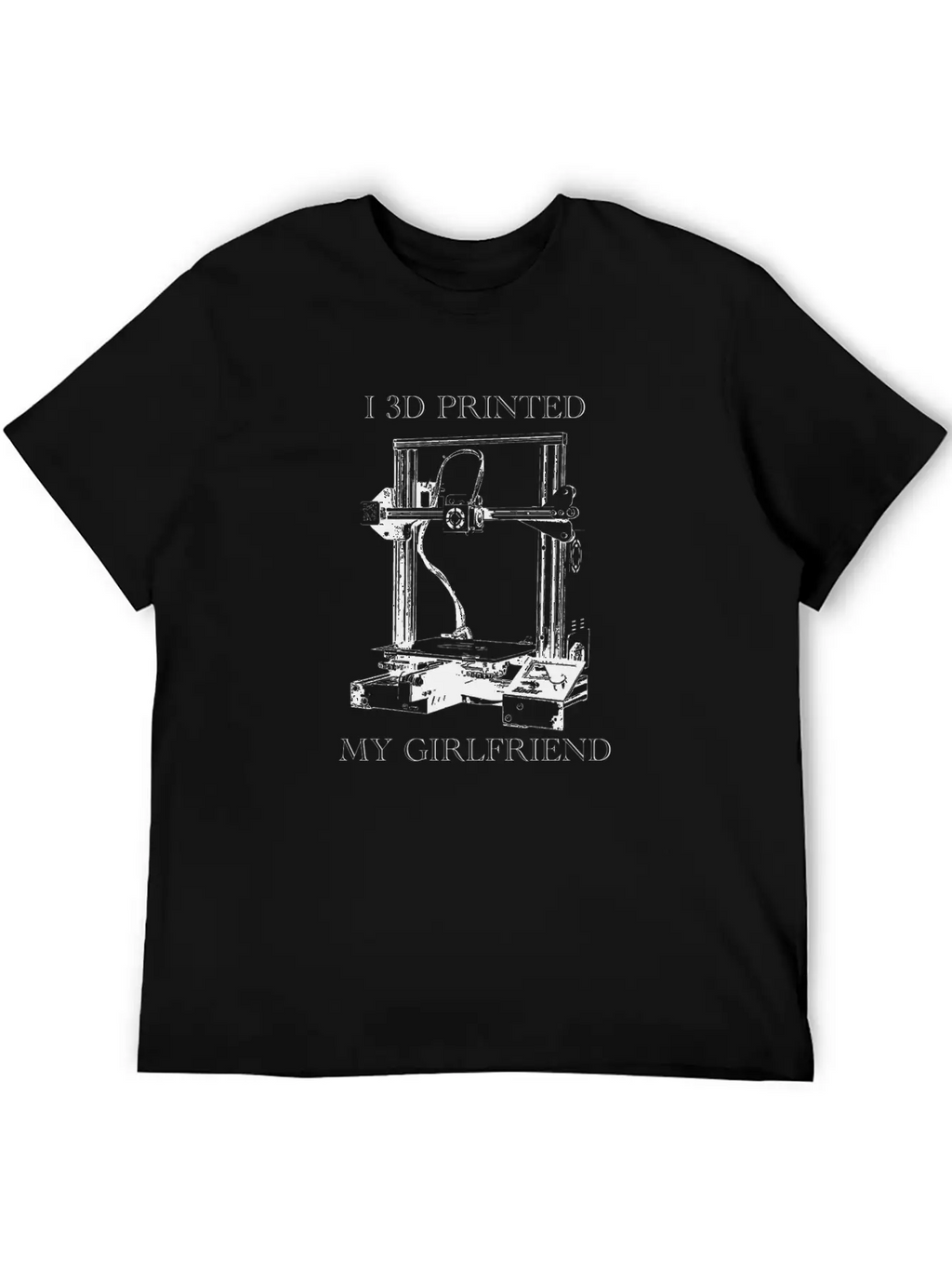 3D Printed Girlfriend Essential Cotton Tee For Daily Outfits – Unisex Style