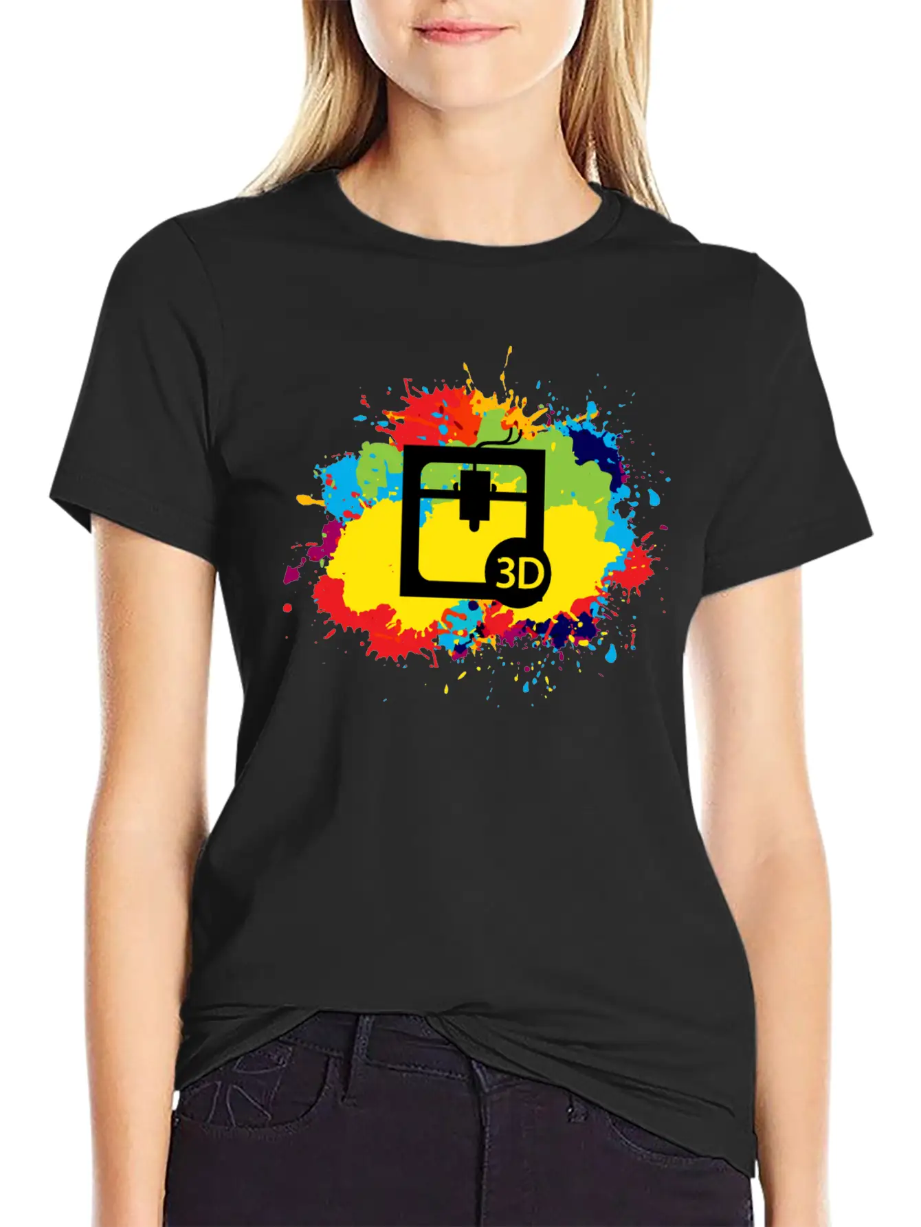 3d Printing Printer Operator Water Colour Gift Basic Graphic T-Shirt – Daily Comfort In Soft Cotton