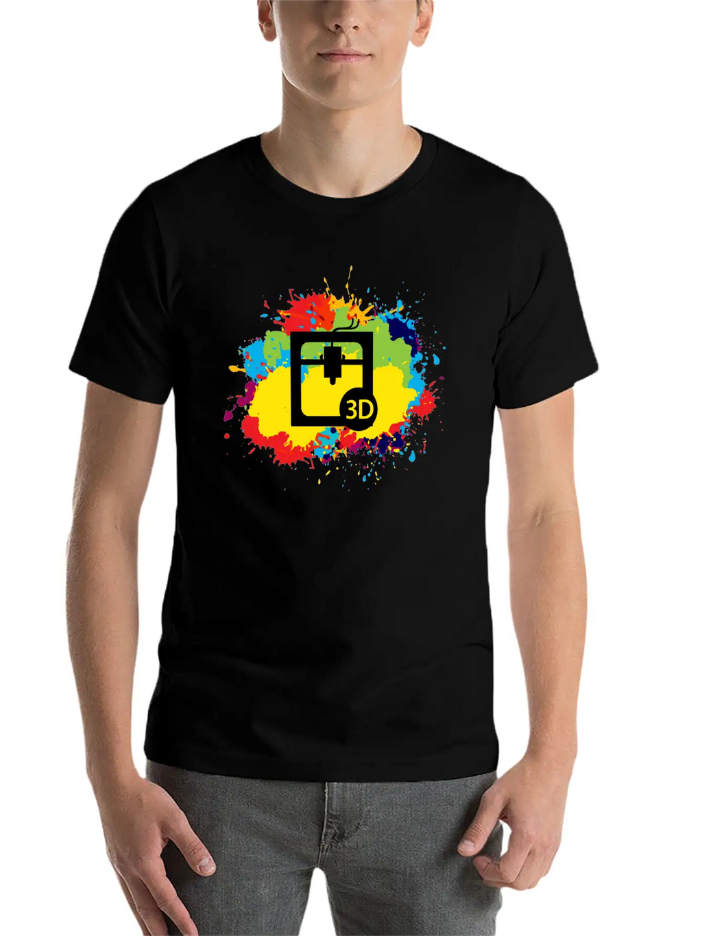 3d Printing Printer Operator Water Colour Gift Basic Graphic T-Shirt – Daily Comfort In Soft Cotton
