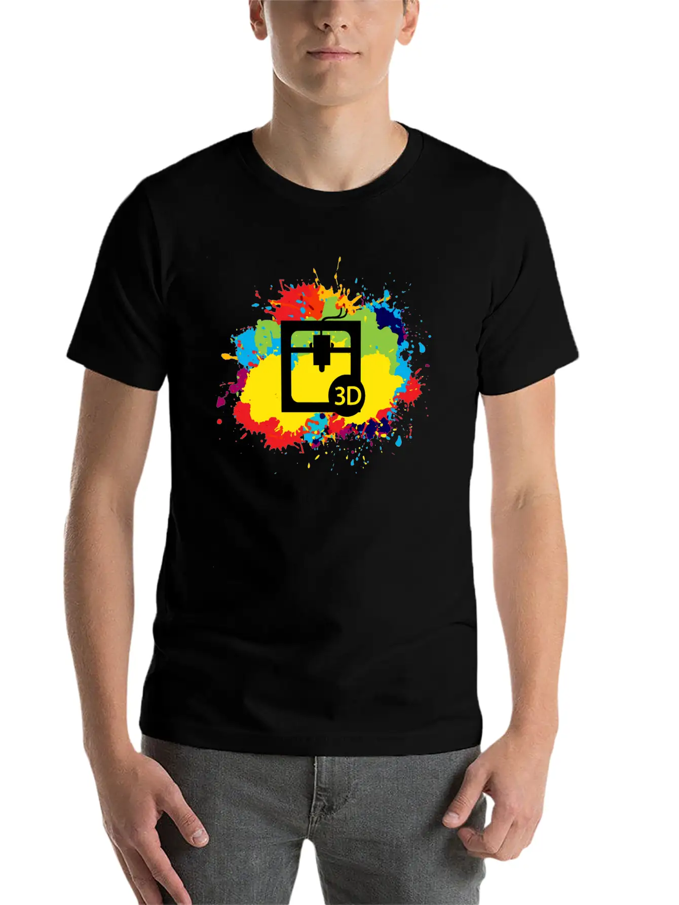 3d Printing Printer Operator Water Colour Gift Basic Graphic T-Shirt – Daily Comfort In Soft Cotton