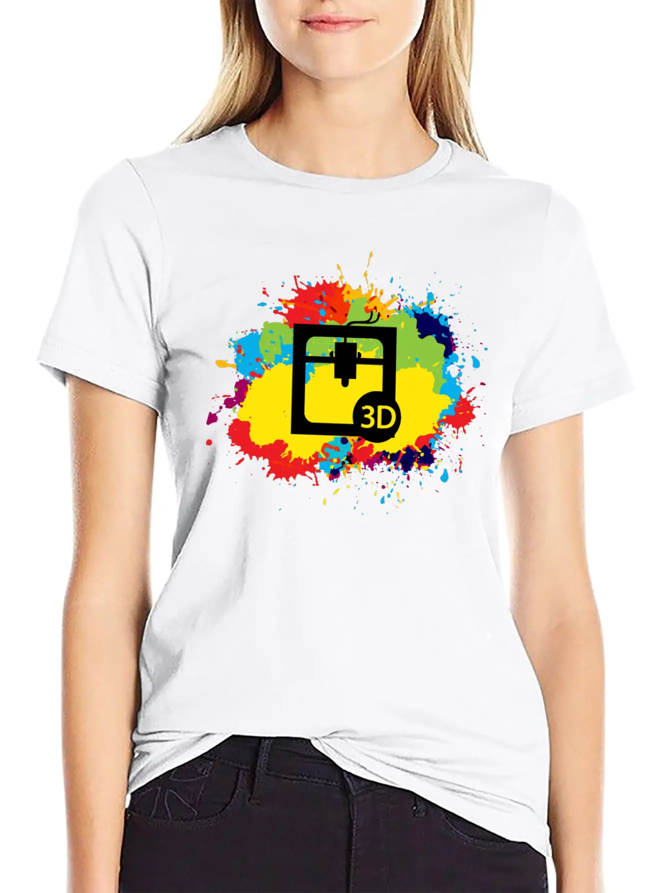 3d Printing Printer Operator Water Colour Gift Basic Graphic T-Shirt – Daily Comfort In Soft Cotton