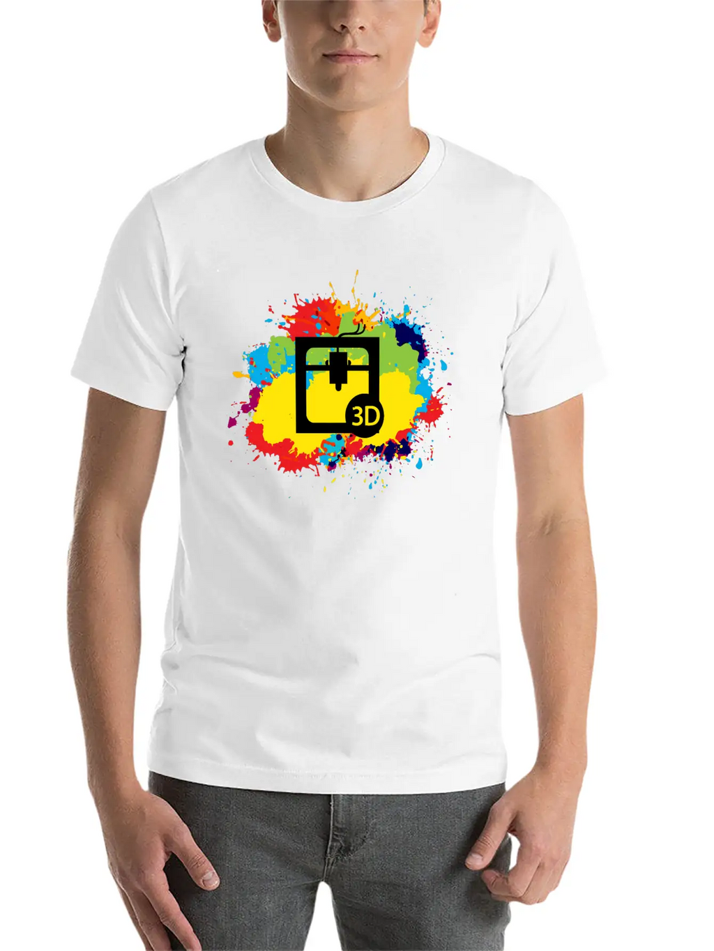 3d Printing Printer Operator Water Colour Gift Basic Graphic T-Shirt – Daily Comfort In Soft Cotton