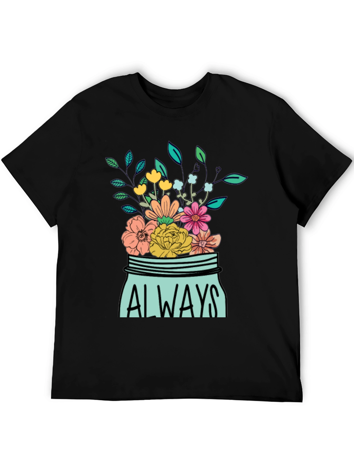 Always Floral Jar Graphic T-Shirt
