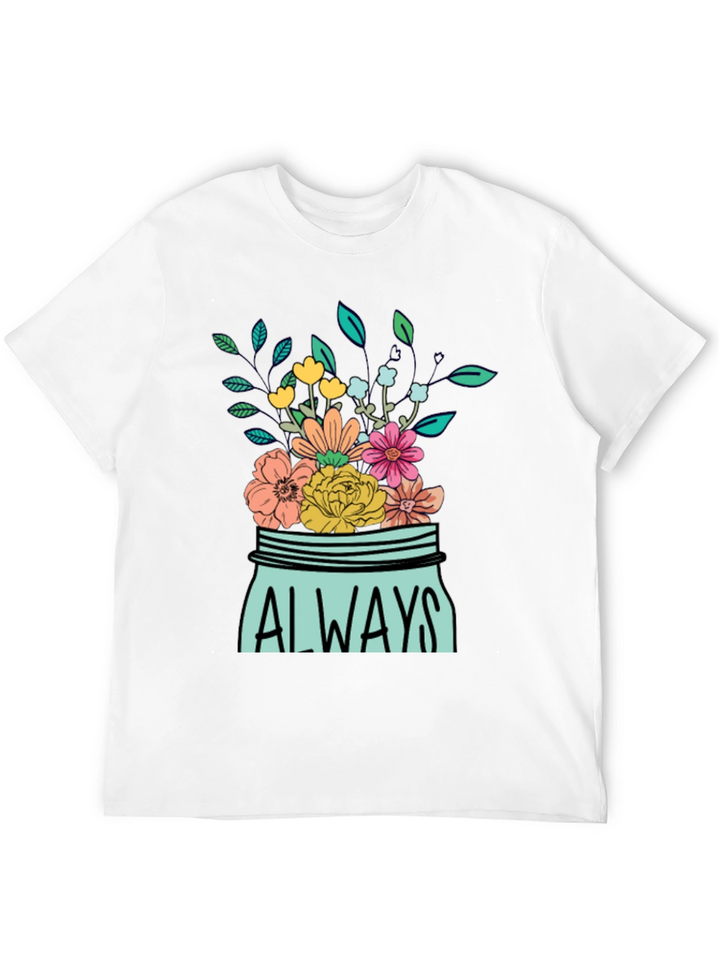 Always Floral Jar Graphic T-Shirt