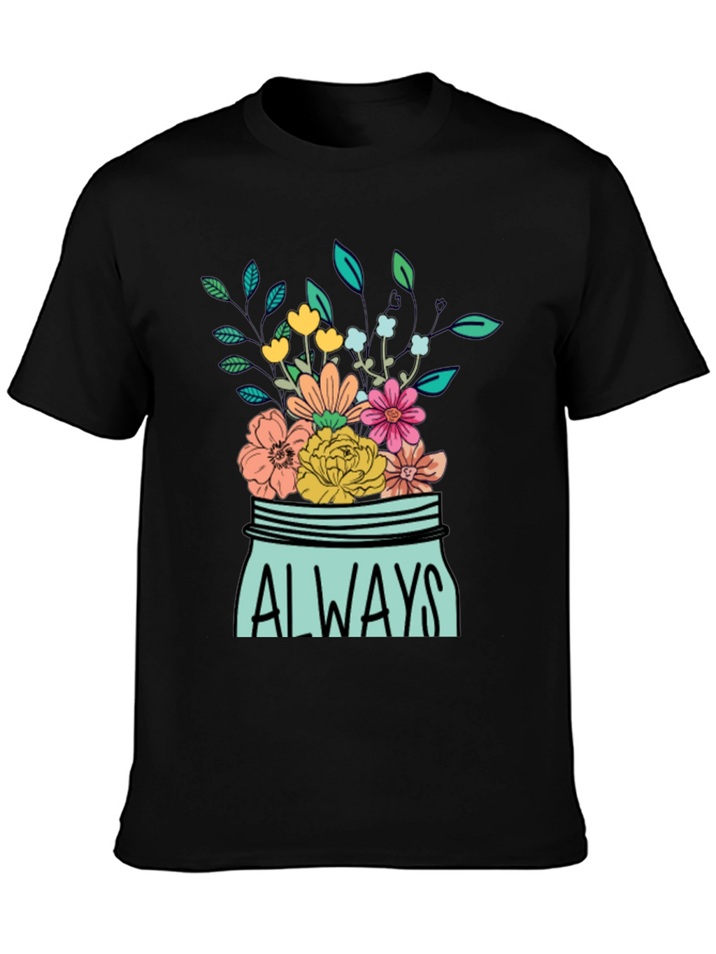 Always Floral Jar Graphic T-Shirt