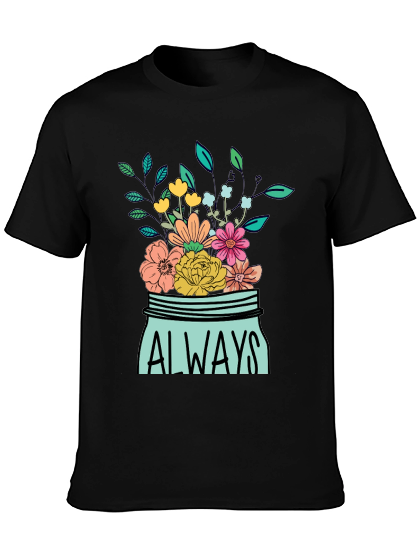 Always Floral Jar Graphic T-Shirt