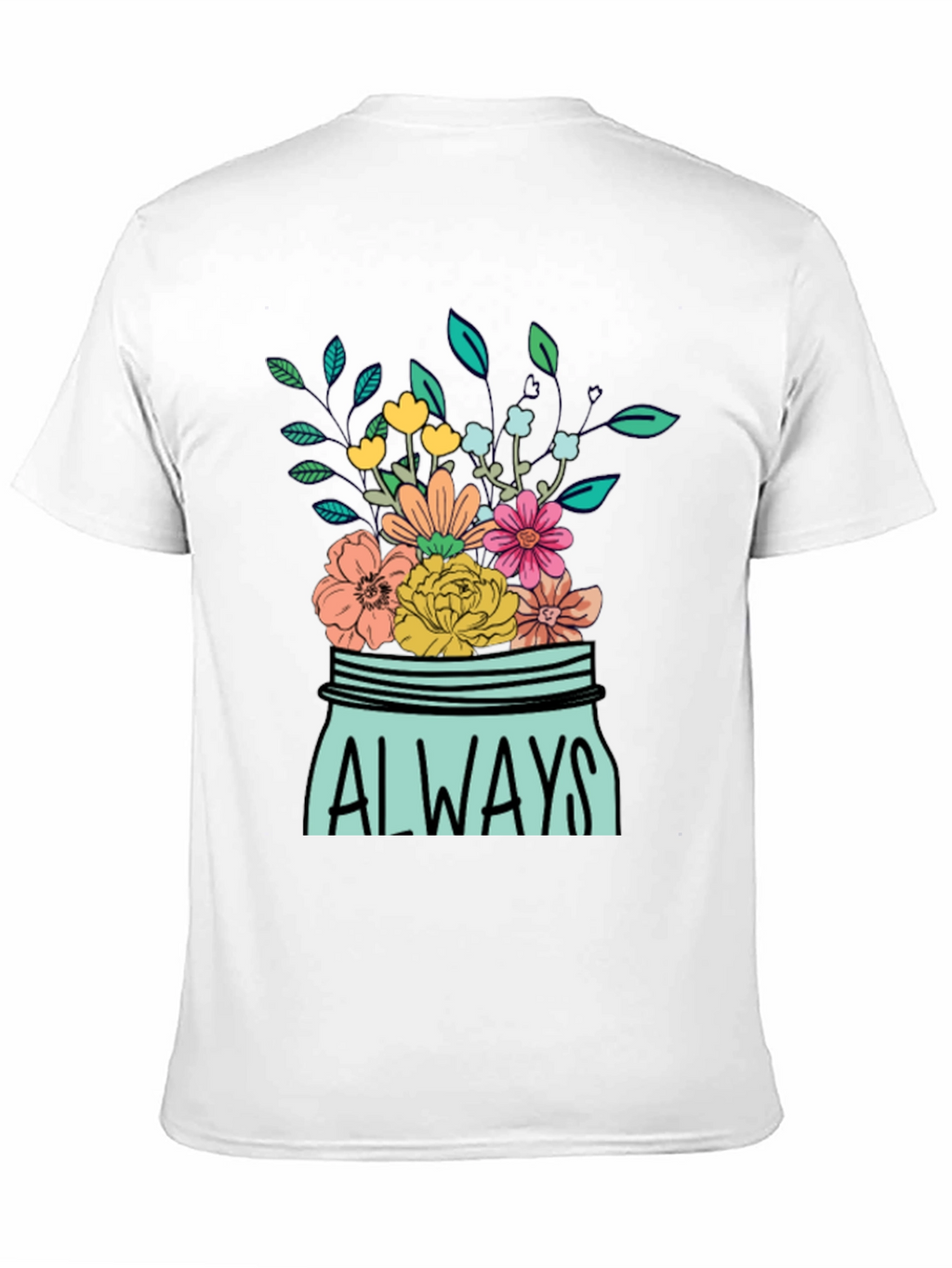 Always Floral Jar Graphic T-Shirt
