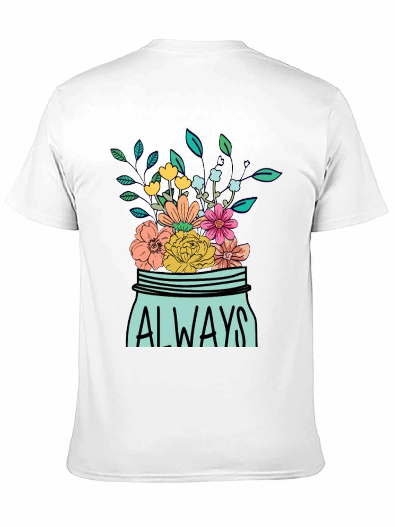 Always Floral Jar Graphic T-Shirt