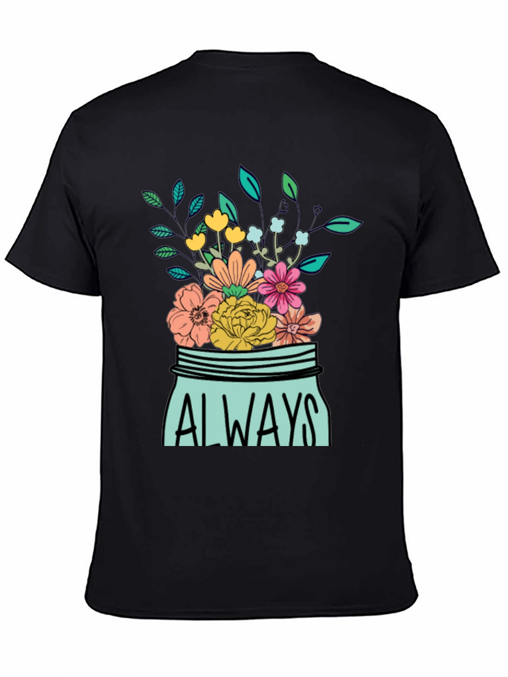 Always Floral Jar Graphic T-Shirt