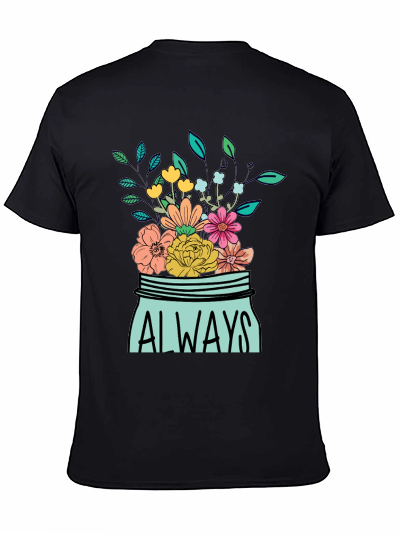 Always Floral Jar Graphic T-Shirt
