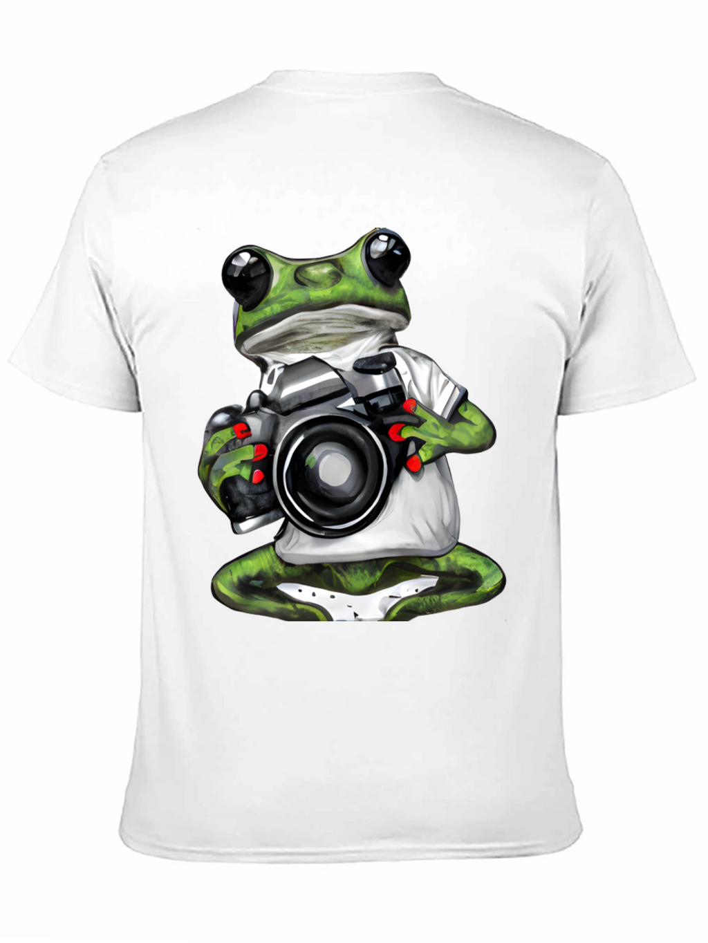 Frog Photographer Graphic T-Shirt - Unique Novelty Tee