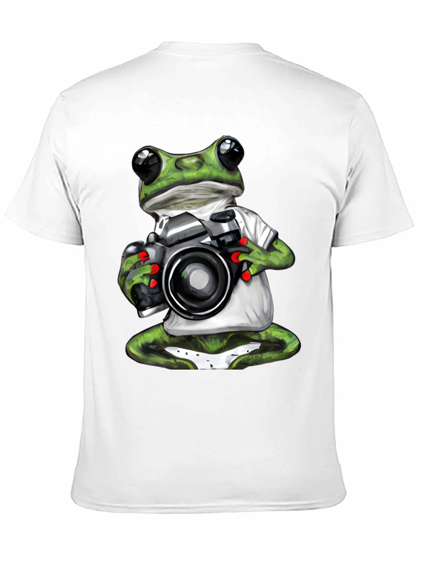 Frog Photographer Graphic T-Shirt - Unique Novelty Tee