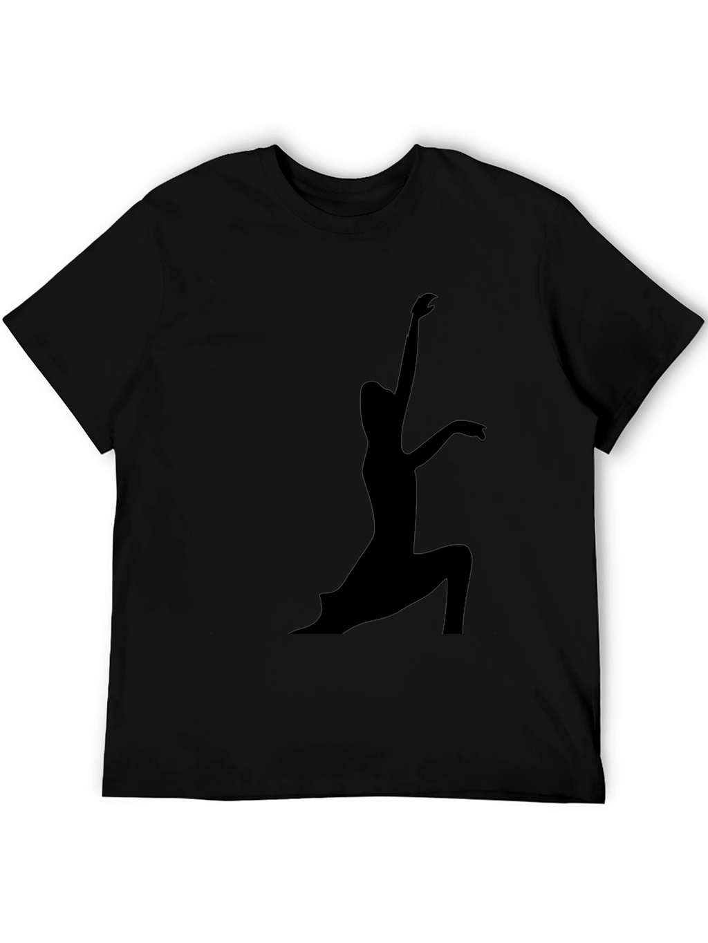 Yoga Silhouette Black T-Shirt