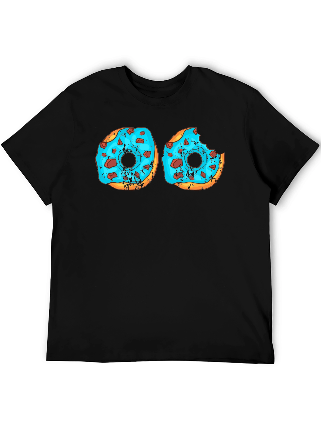 Donut Worry Black Graphic Tee
