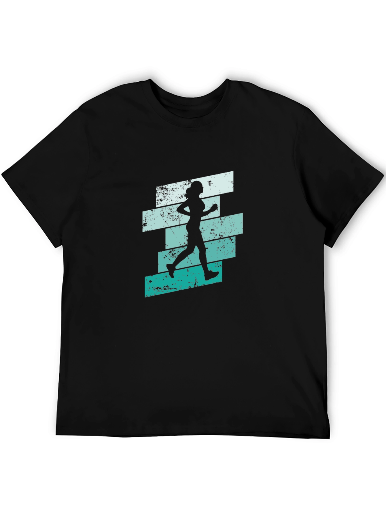 Running Woman Graphic T-Shirt - Cool Retro Design