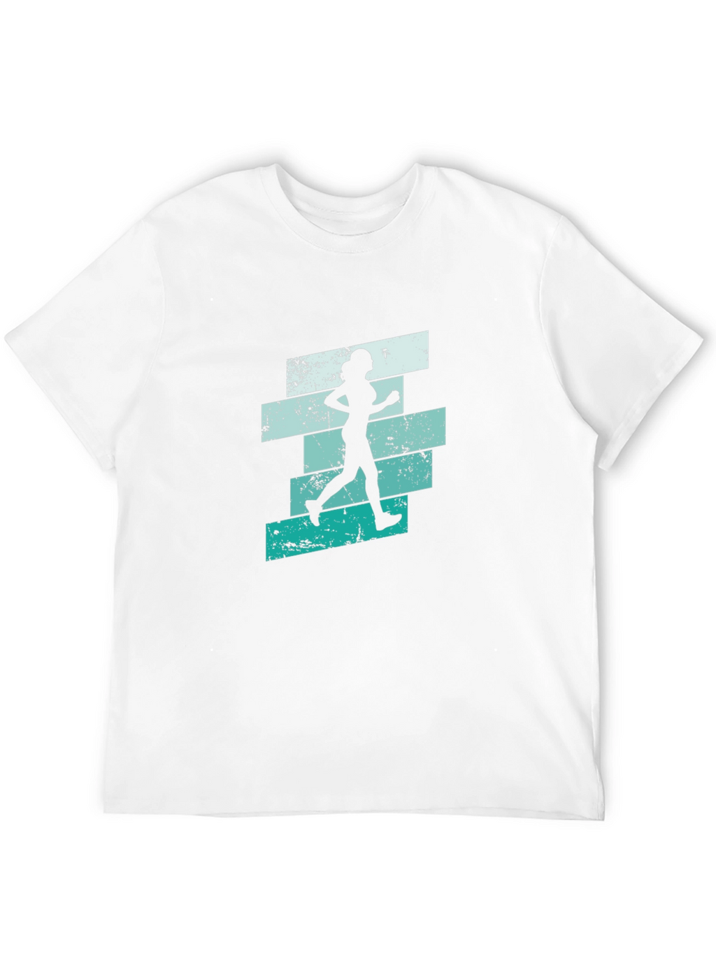 Running Woman Graphic T-Shirt - Cool Retro Design