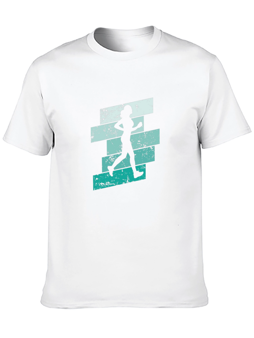 Running Woman Graphic T-Shirt - Cool Retro Design