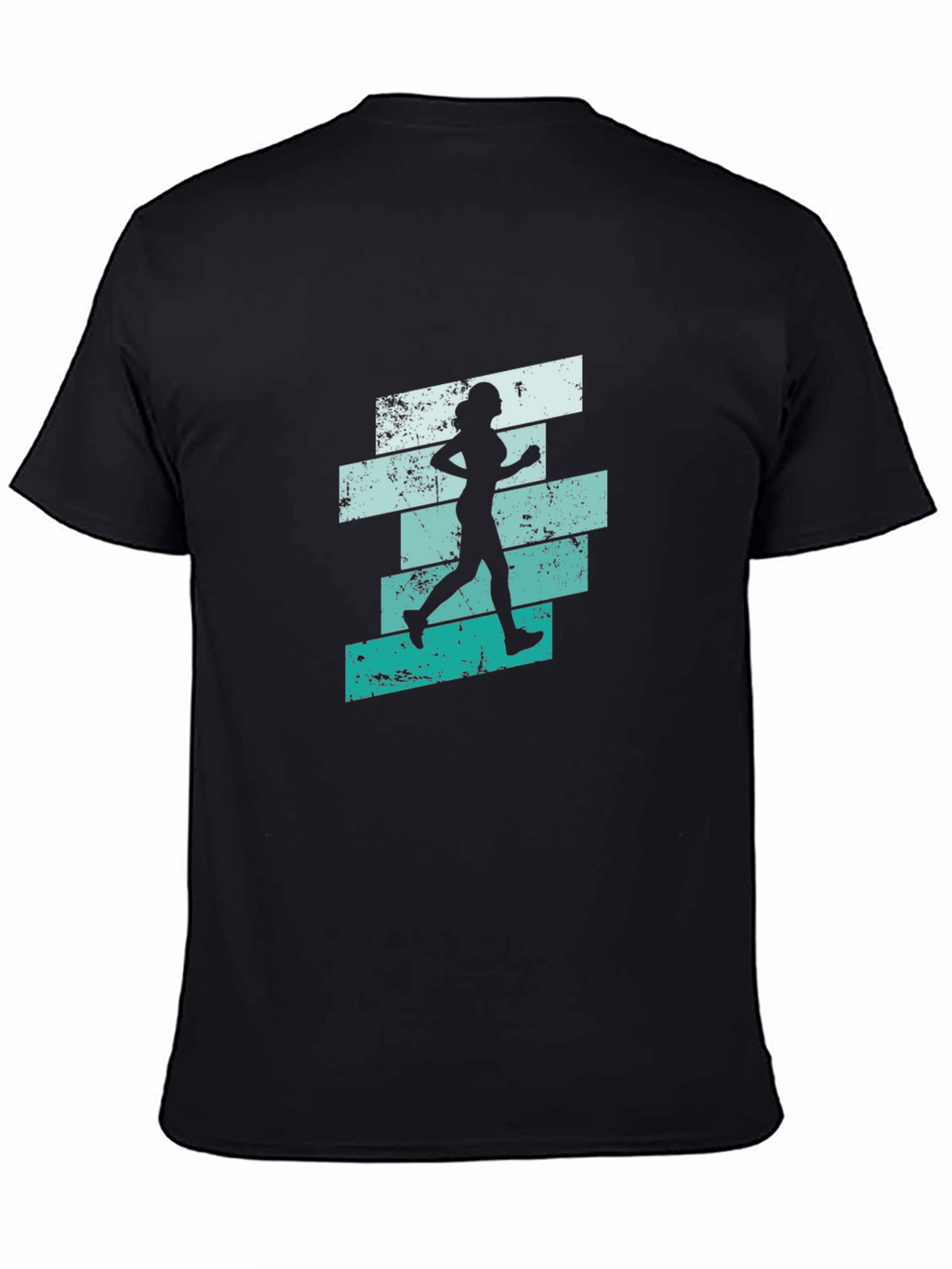 Running Woman Graphic T-Shirt - Cool Retro Design