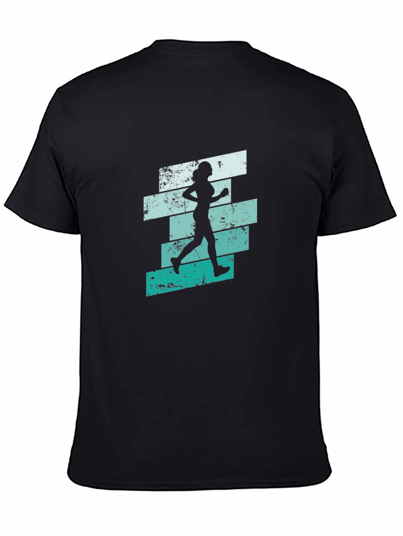 Running Woman Graphic T-Shirt - Cool Retro Design