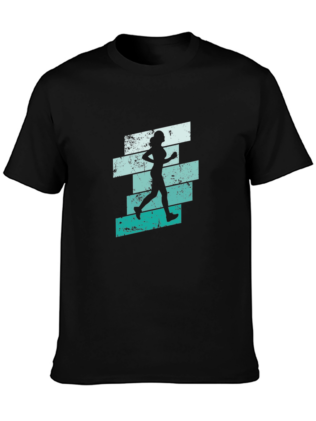 Running Woman Graphic T-Shirt - Cool Retro Design