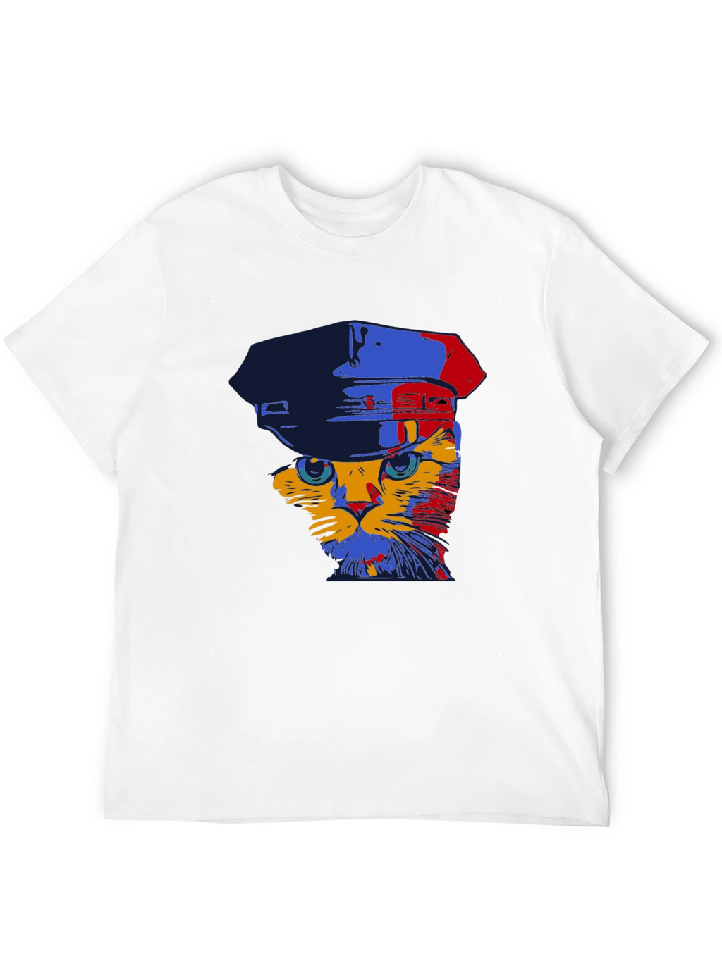 Cat in Hat Graphic Tee - Mens Black T-Shirt