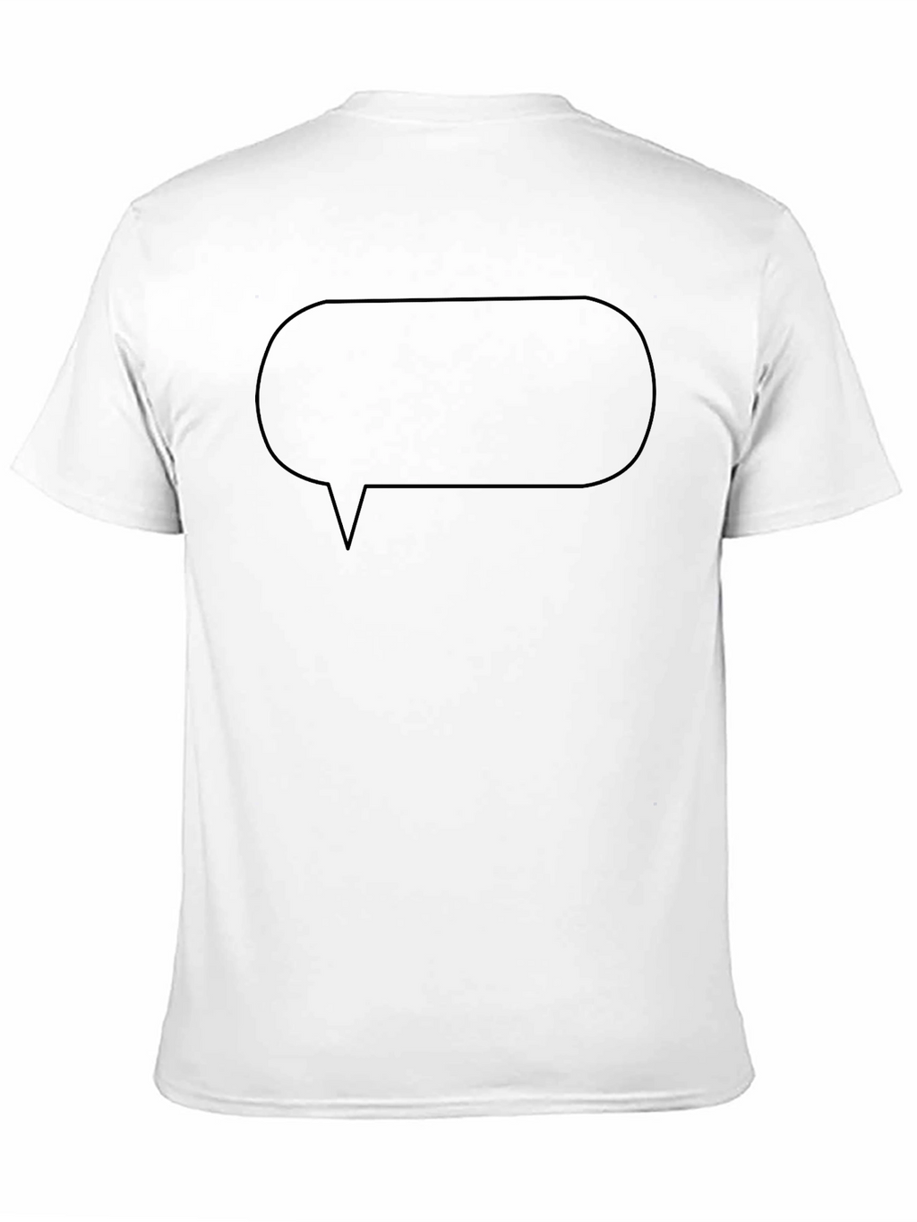 Black Graphic Tee - Speech Bubble Design