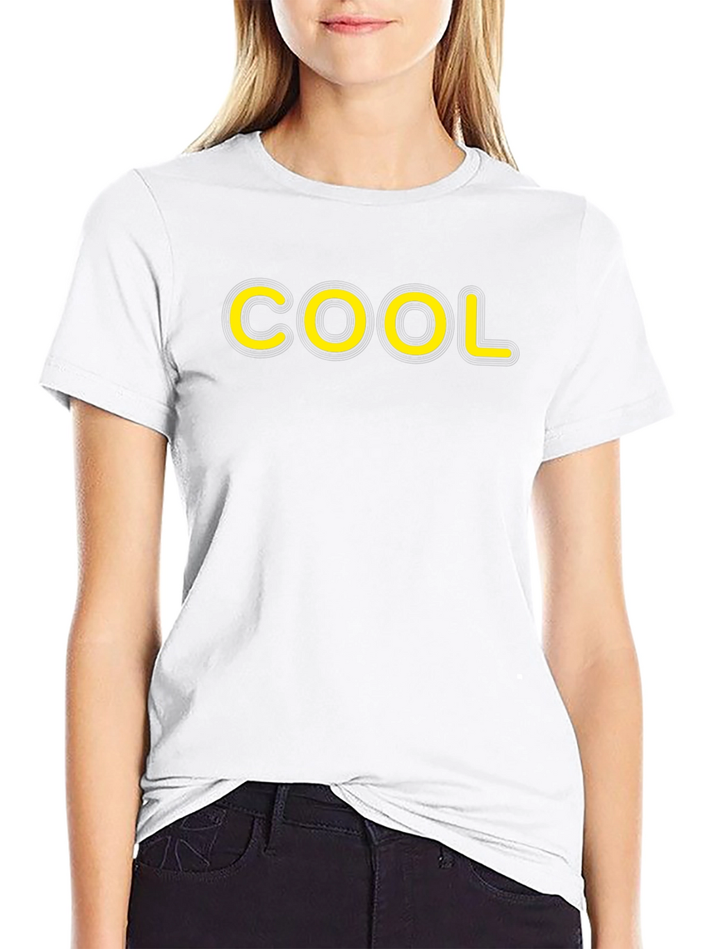 COOL Graphic Tee - Black Cotton T-Shirt