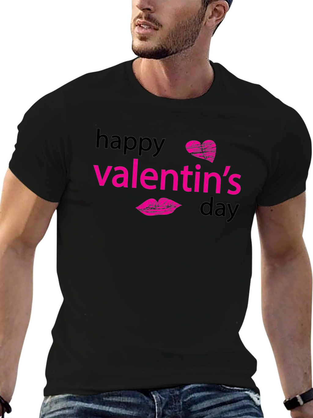 Happy Valentines Day Graphic T-Shirt