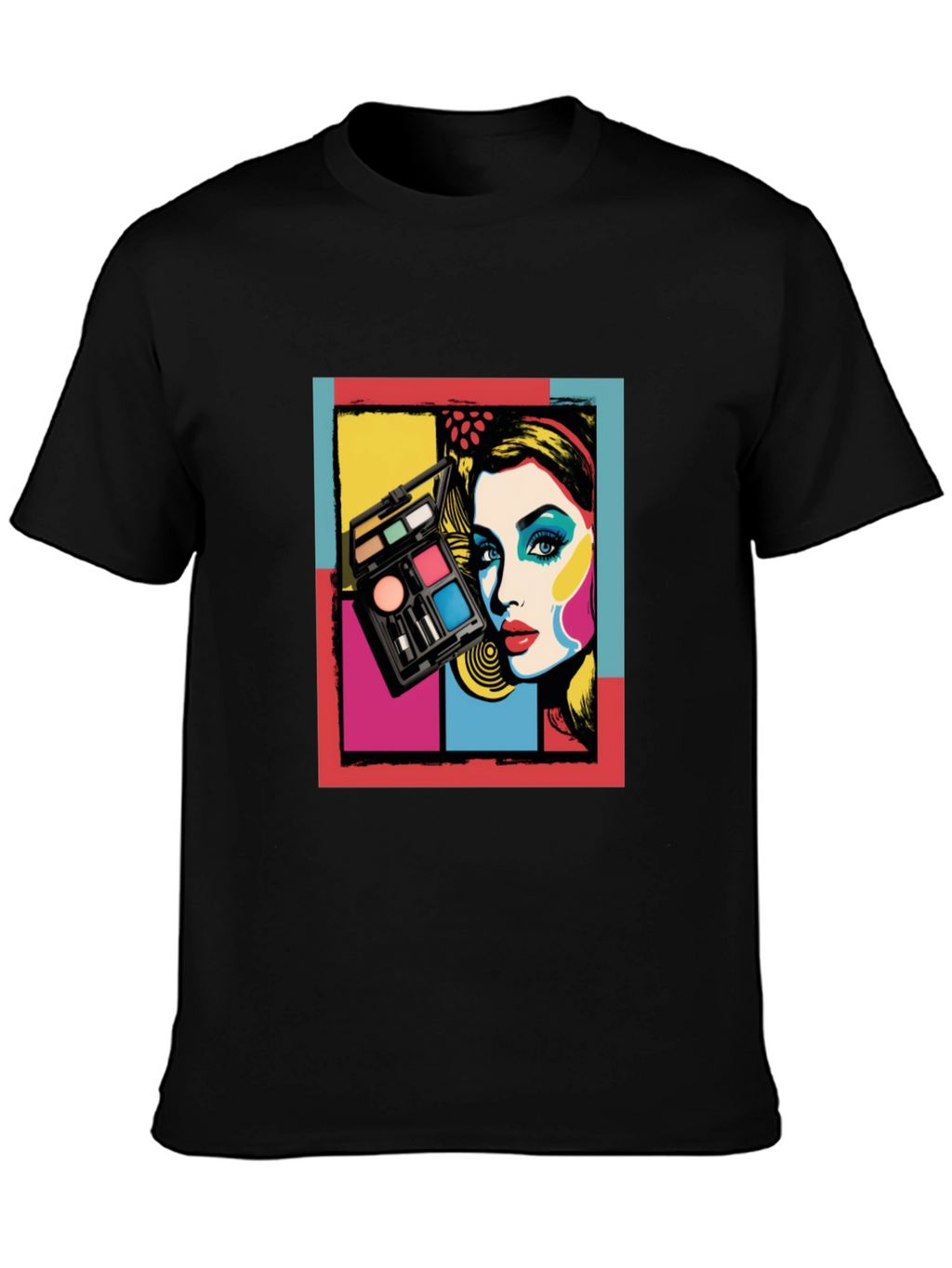 Retro Makeup Artist T-Shirt - Pop Art Fashion Tee