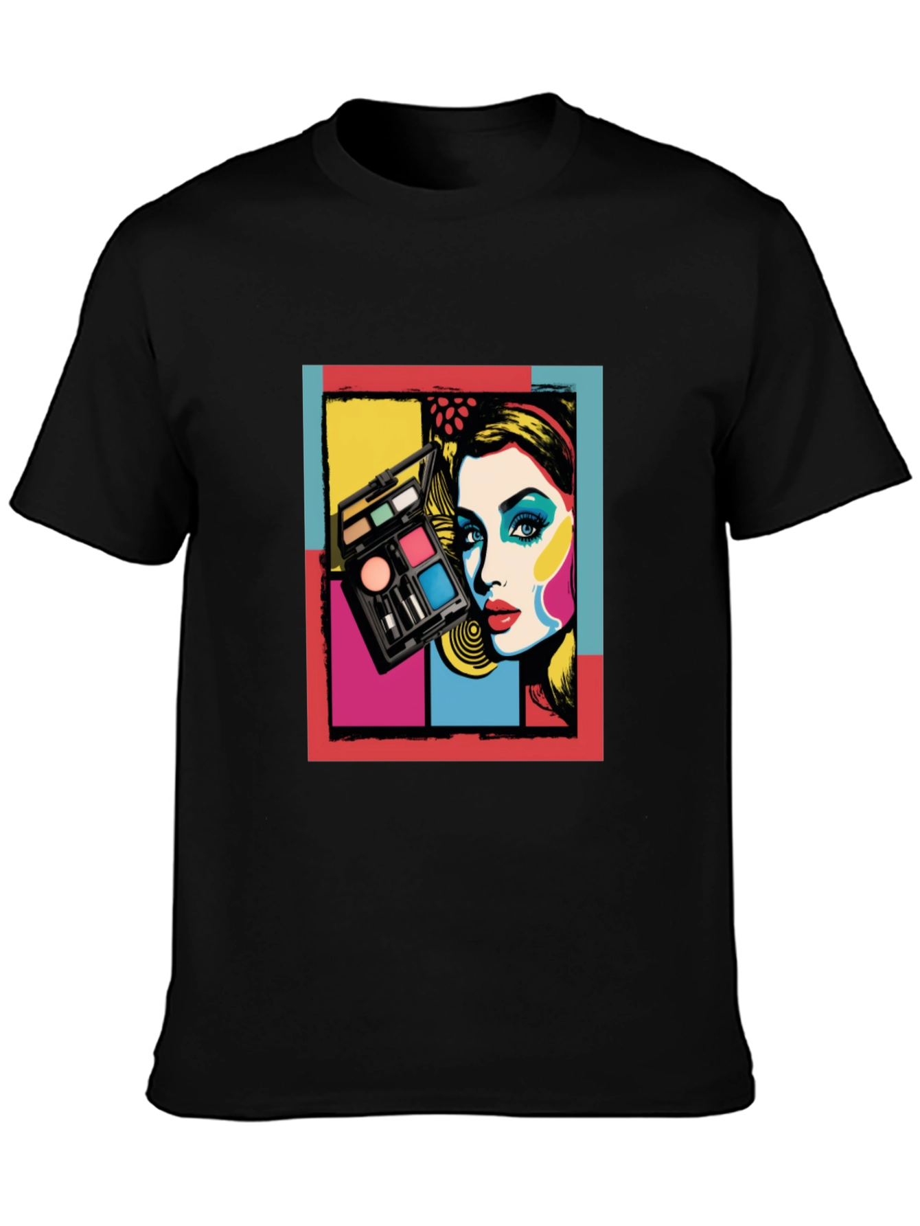 Retro Makeup Artist T-Shirt - Pop Art Fashion Tee