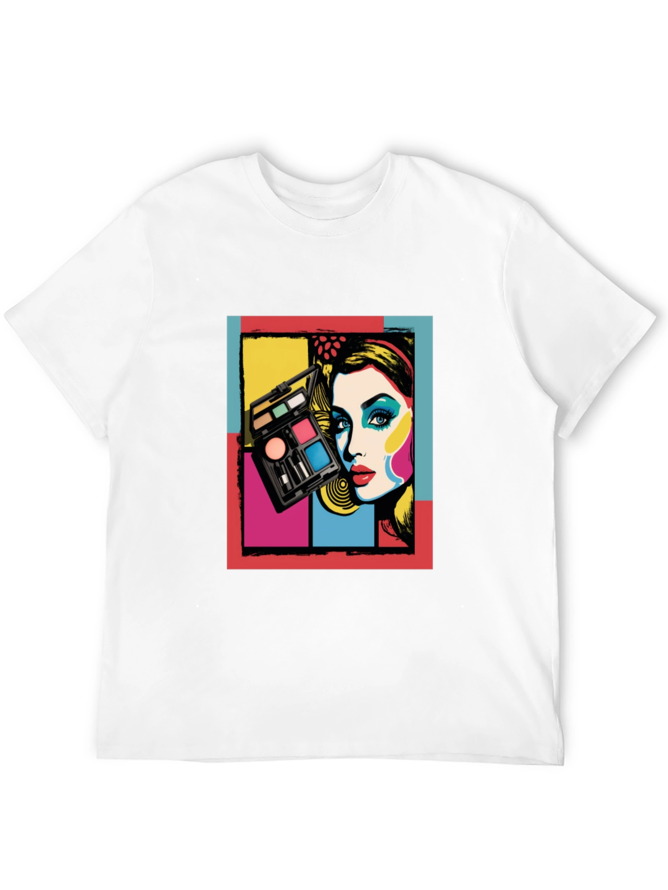 Retro Makeup Artist T-Shirt - Pop Art Fashion Tee