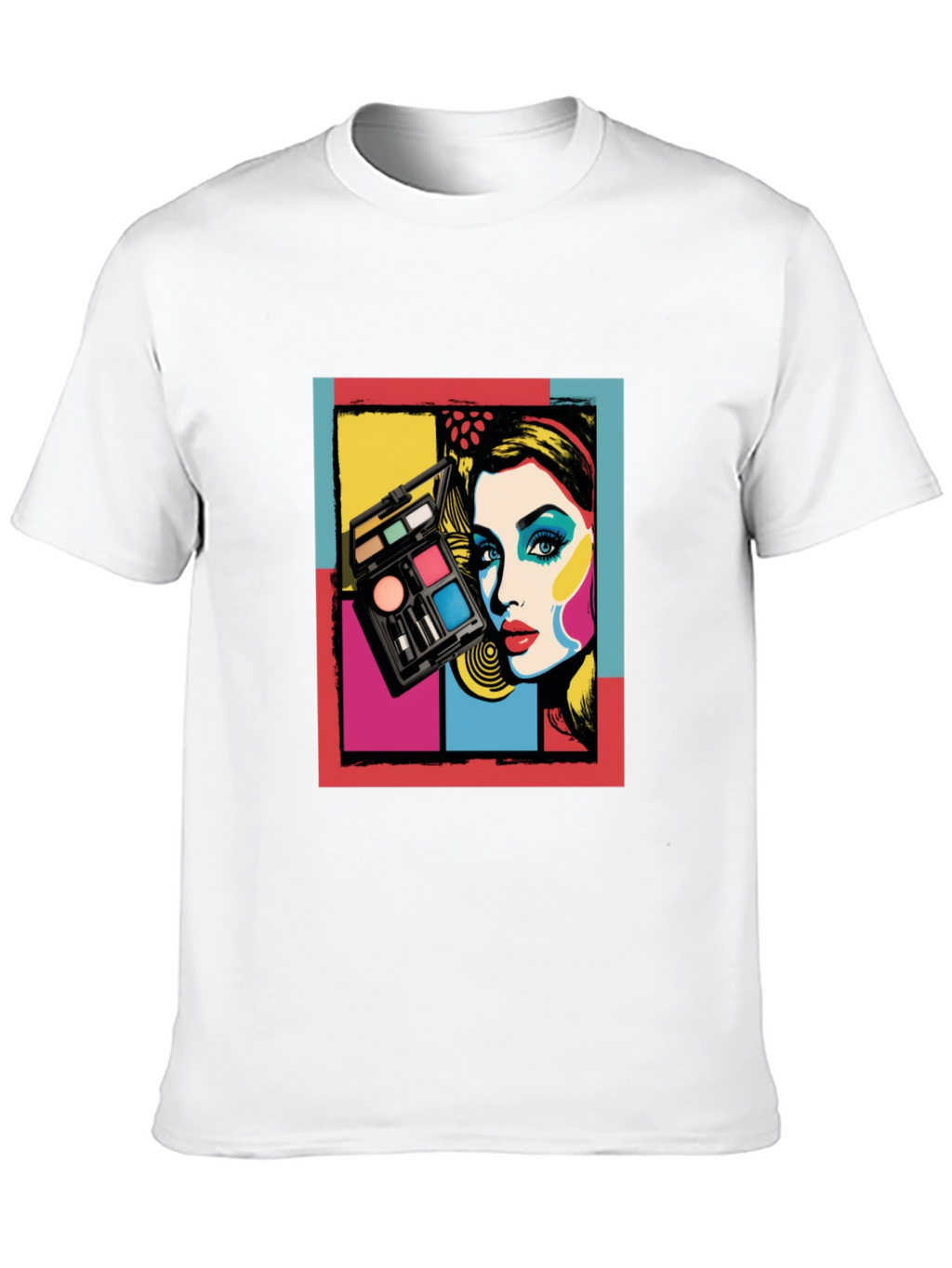 Retro Makeup Artist T-Shirt - Pop Art Fashion Tee